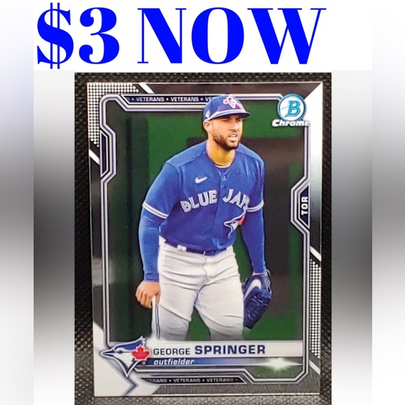 Bowman Other - George Springer 2020 Bowman Chrome Toronto Blue Jays Baseball Card